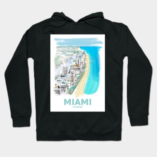 Miami Florida Art Hoodie